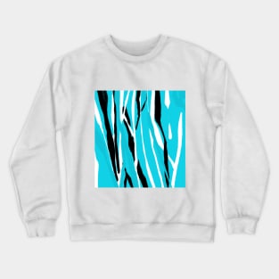 Blue marble pattern Crewneck Sweatshirt